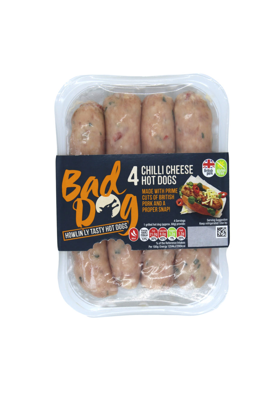 Bad Dog Chilli Cheese Flavoured Hot Dogs