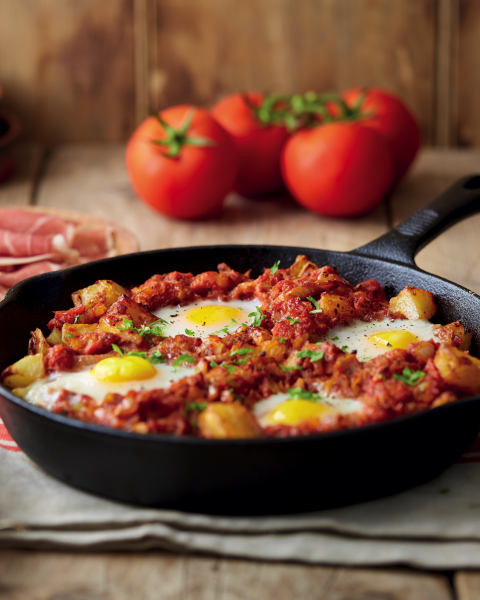 Patatas Bravas with Eggs Recipe