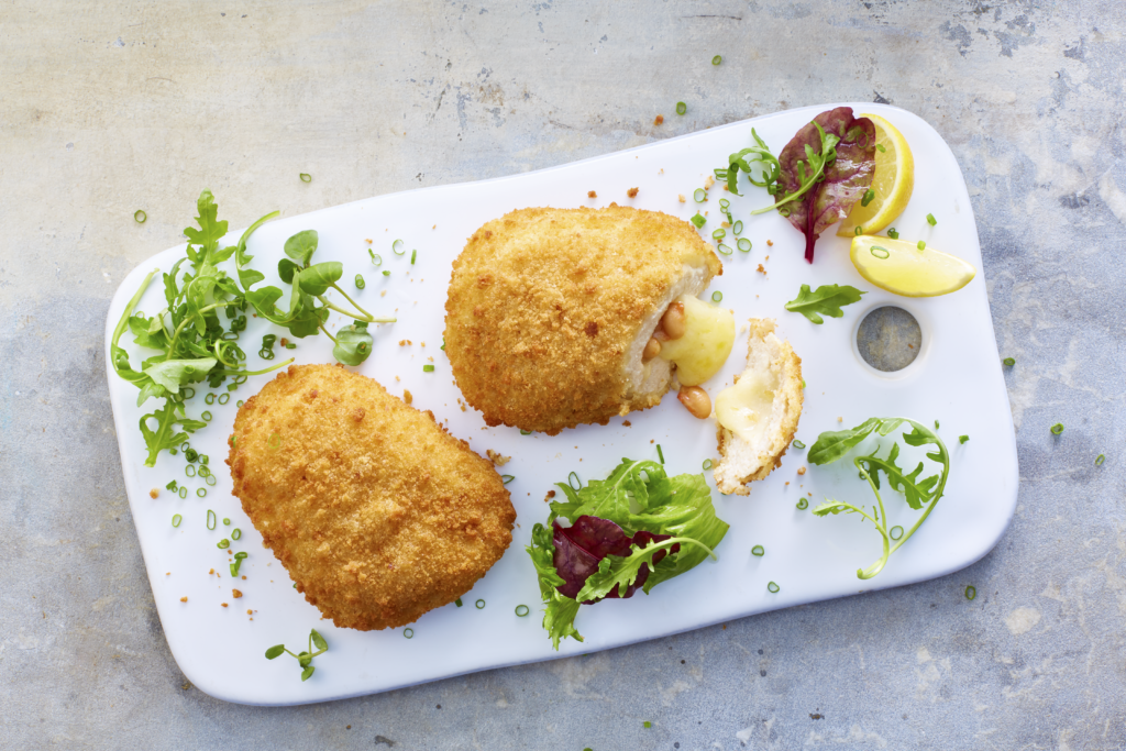 Cheese and Bean Chicken Kiev