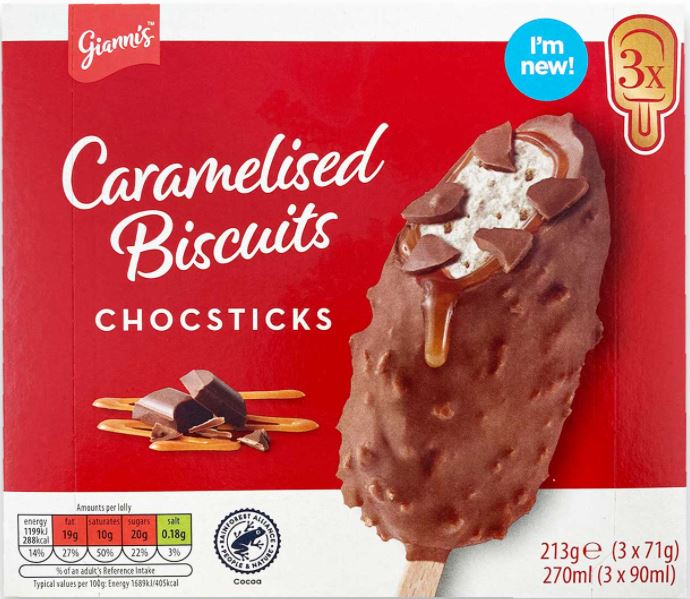 Caramelised Biscuit Chocsticks