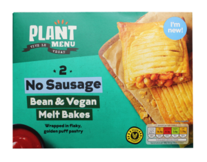 Aldi Plant Menu No Sausage Bean & Vegan Melt Bake