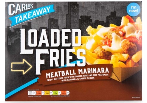 Carlos Takeaway Loaded Fries Meatball Marinara