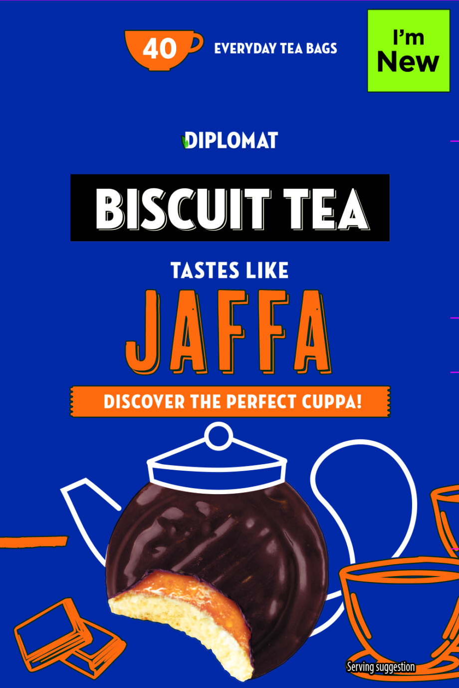 Aldi's Jaffa flavoured biscuit tea