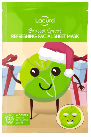 Brussel Sprout chirstmas sheet mask