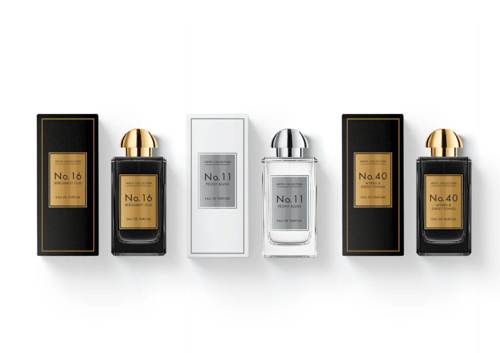 Aldi's Lacura Hotel Collection EDPs including No.16, No.11 and No.40