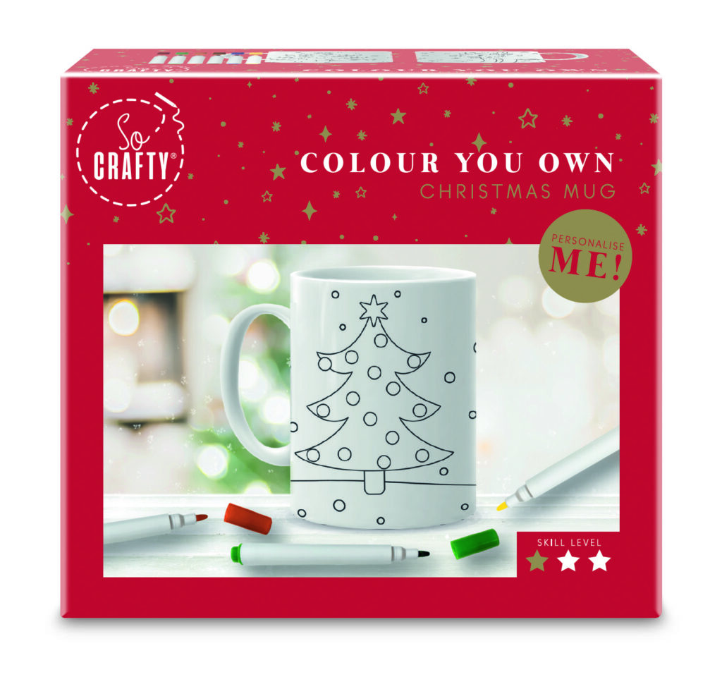 Aldis colour your own mug in box