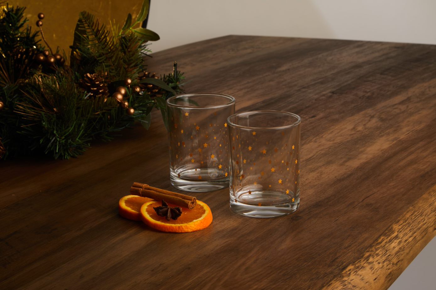 Aldi's Novelty Tumblers (Straight with gold stars)