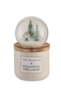 Snowglobe Candle – Eucalyptus, Pine and Musk